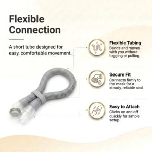 Short Tube Assembly for Swift FX Nasal Pillow