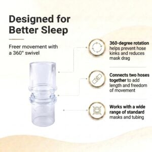 CPAP Hose Coupling Swivel Adapter